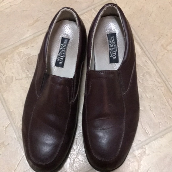 Vintage .Executive Division Haband Slip-on Shoes Brown Leather Sz 10.5 US EUC - Picture 6 of 8